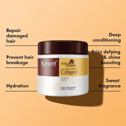 Collagen Hair Treatment Mask For Dry Damaged & All Hair Types - 500ml