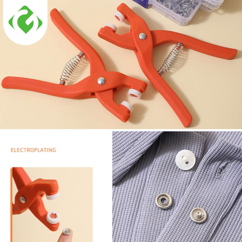 Imported Metal Snap Button Set with Hand Pressure Plier Button Press Tool