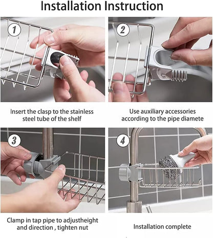 Sink Sponge Holder - Faucet Rack