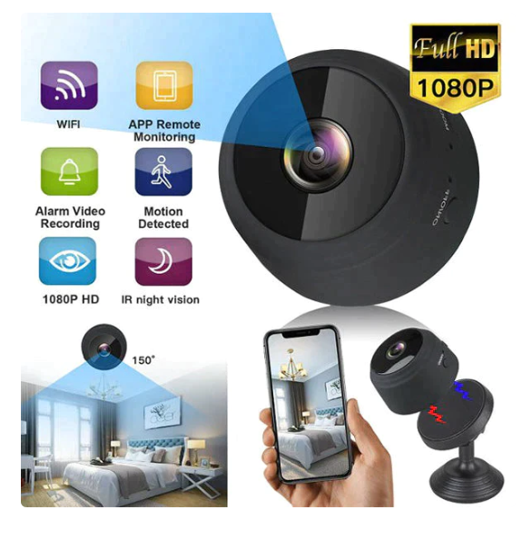 Mega Sale Offer - Mini Portable Wireless A9 Security Camera 1080P HD